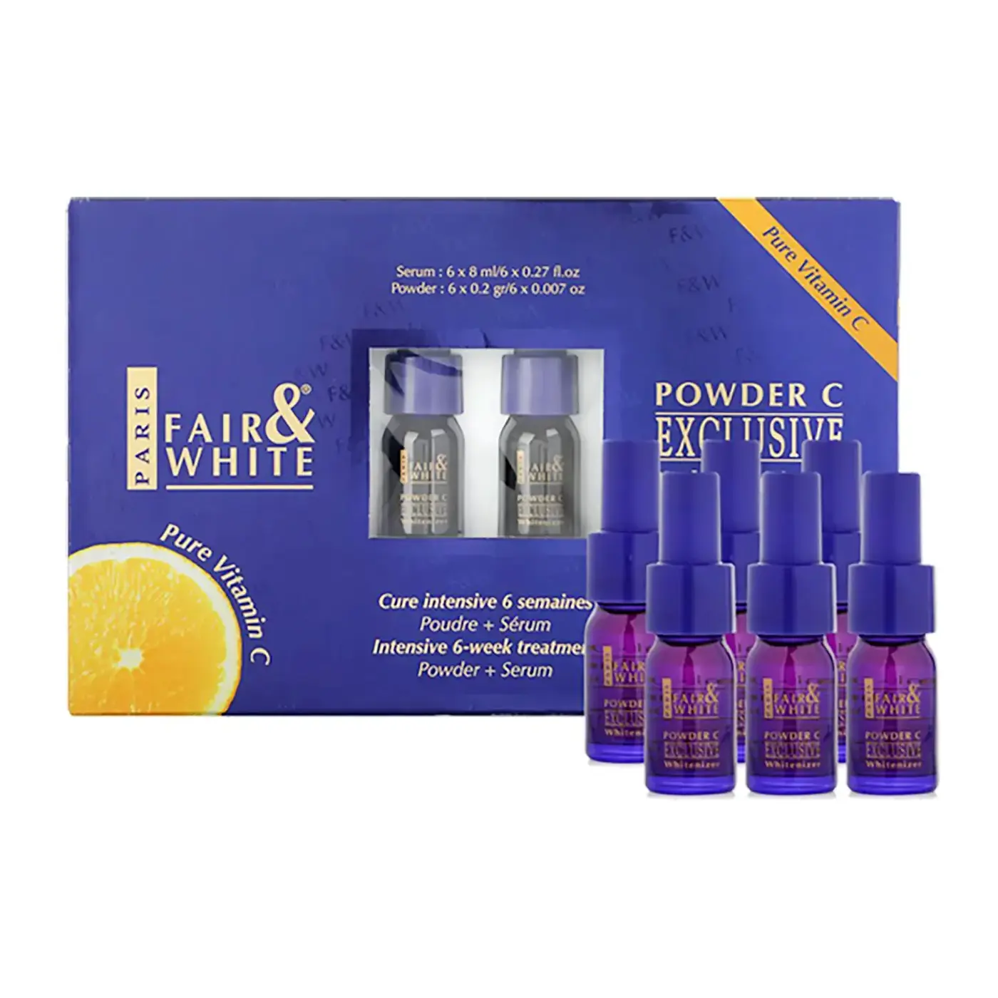 Fair&White Powder Vitamin C 8Ml 6 Ampoules