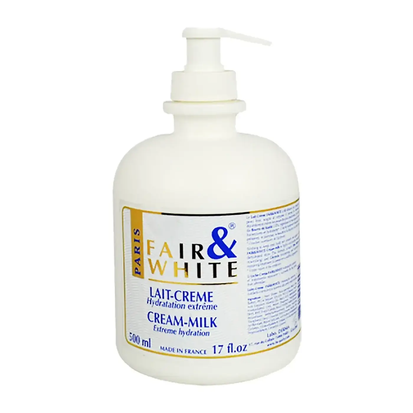 Fair&White Milk Hydration 500Ml Cream