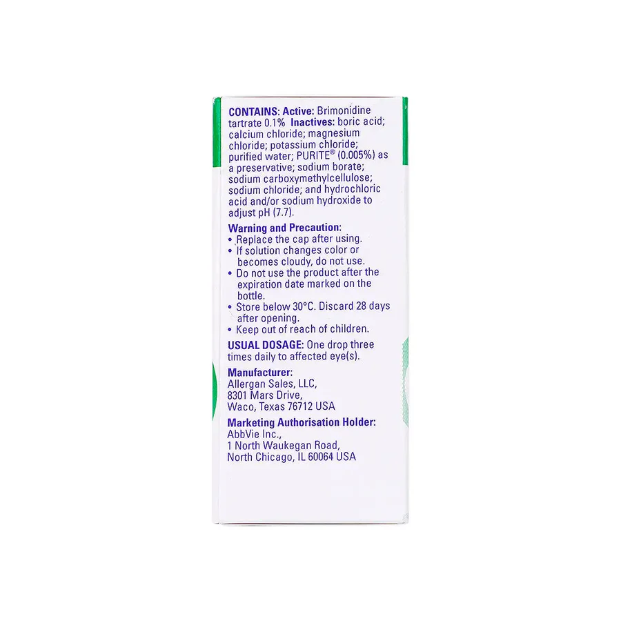 Alphagan P 0.1% Eye Drops 5Ml - Image 4