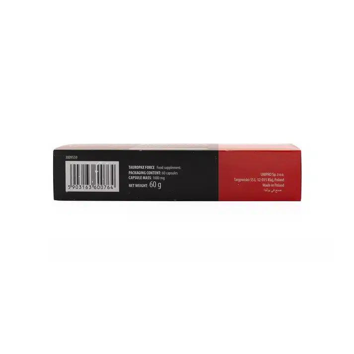 Tauropax Force Supports Men's Performance 60 Capsules - Image 2